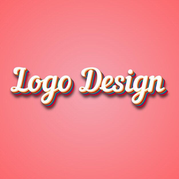 Logo-Design Text-Effekt Foto-Bild Cool