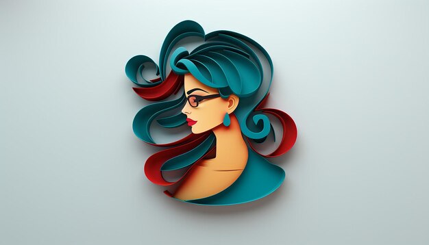 logo dia de la mujer emprendedora 3d