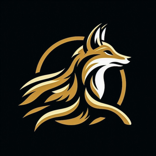 Logo con diseño de zorro