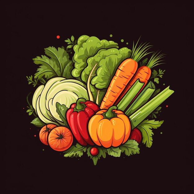 Foto logo für gemüse