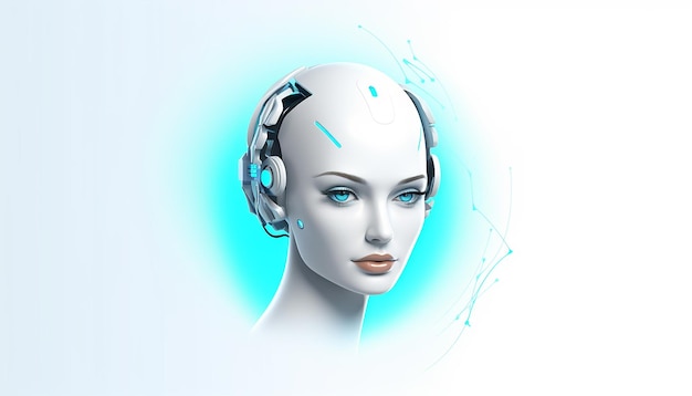 Logo für künstliche Intelligenz Minimalistische 3D-KI einfacher und weißer Hintergrund Ultrahohe Qualität