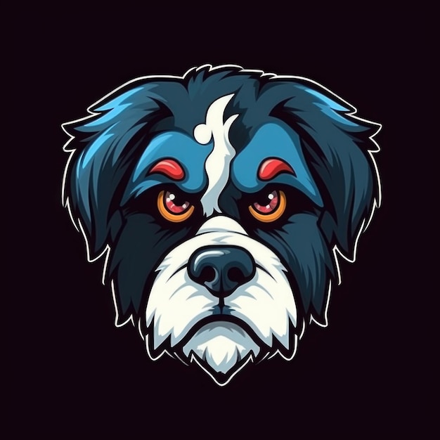 Logo im Esport-Stil, Tierlogo, Wolf, Katze, Hund, Mädchen, Mann, Punk, Katze, Generative Ai