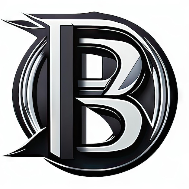 Foto logo mit dem modernen buchstaben b generative ki