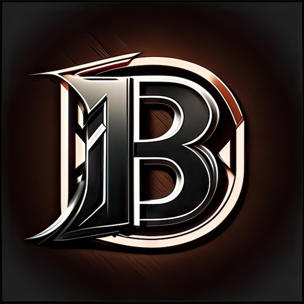 Foto logo mit dem modernen buchstaben b generative ki