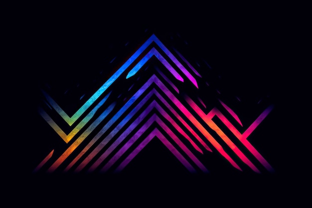 Logo mit dreieckigen Linien