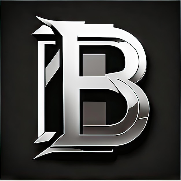 Foto logo mit modernem buchstaben b generative ai