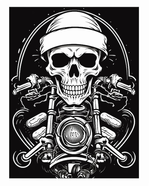 Foto logo motorcycle gang logo-design indie-siebdruck-design für t-shirt-tassenhülle