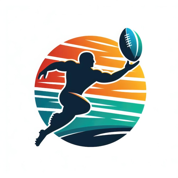 Logo Rugby Amerikanisches Logo Sport