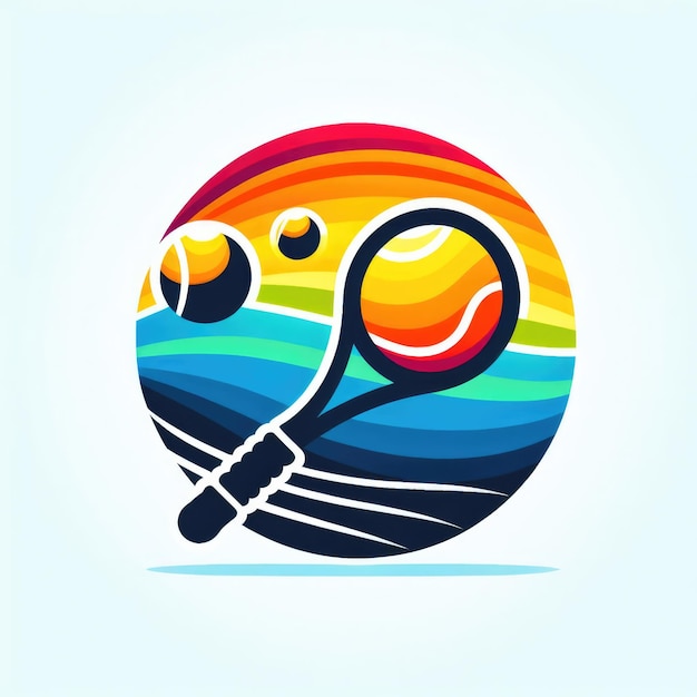 Logo-Vorlage für Strandtennis