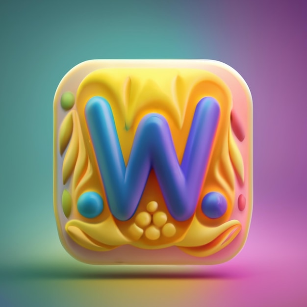 Logo WHATSAPP 3D lebendige 3D-Renderillustration