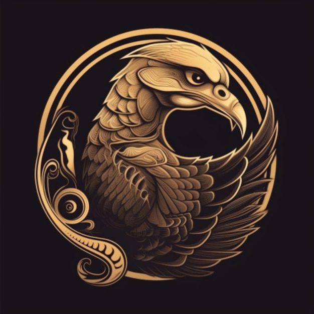 Logotipo 3 dos desenhos animados da águia