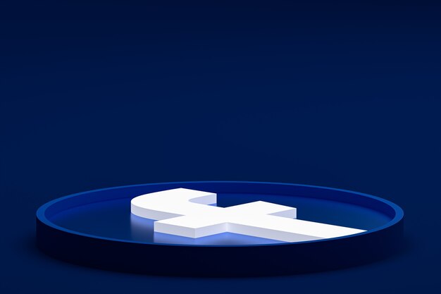 Logotipo 3d do facebook