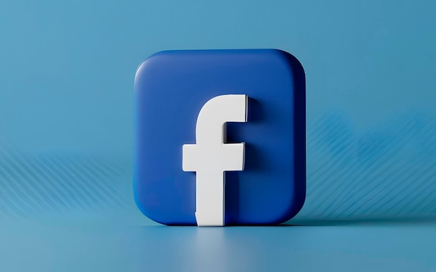 Logotipo 3D do Facebook