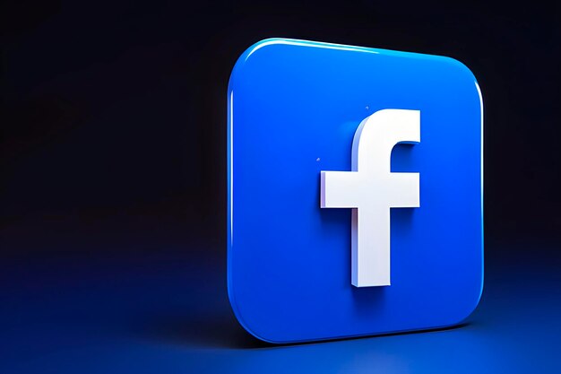 Logotipo 3D do Facebook