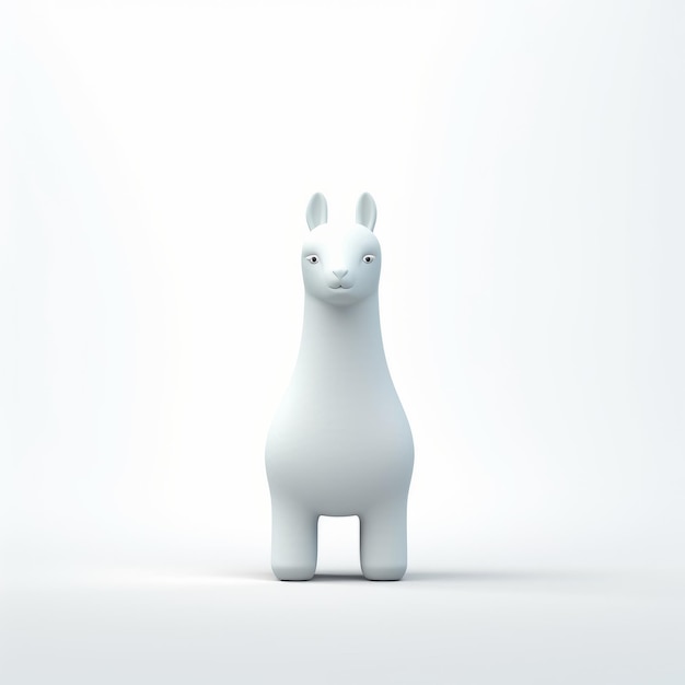 Logotipo 3D do Llama em miniatura