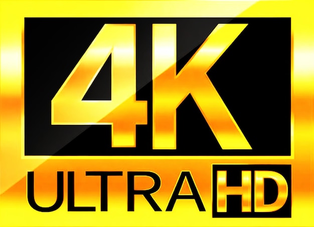 logotipo 4k ultra hd