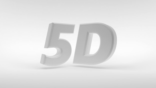 Logotipo 5D branco