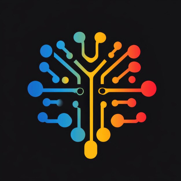 Un logotipo abstracto con formas únicas