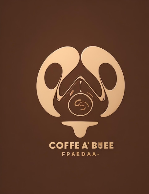 Un logotipo abstracto moderno de un grano de café con las palabras Día Internacional del Café en negrita