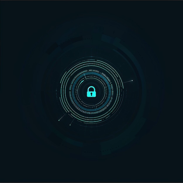 Logotipo abstracto simple para el análisis profundo de la seguridad cibernética