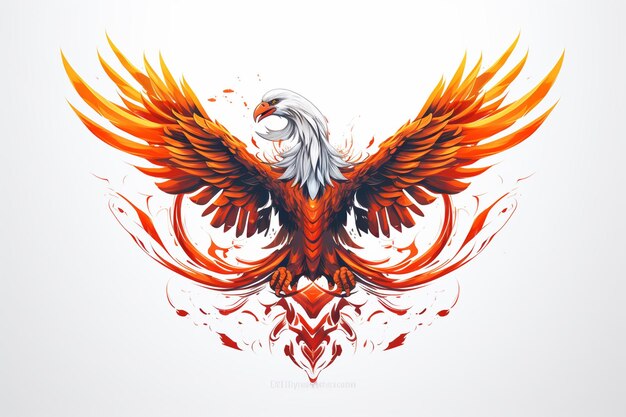 Logotipo de águila agresiva