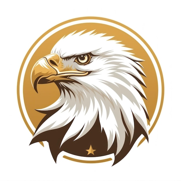 El logotipo de la águila Ilustración de un icono del emblema de la águila Impresión logotipográfica