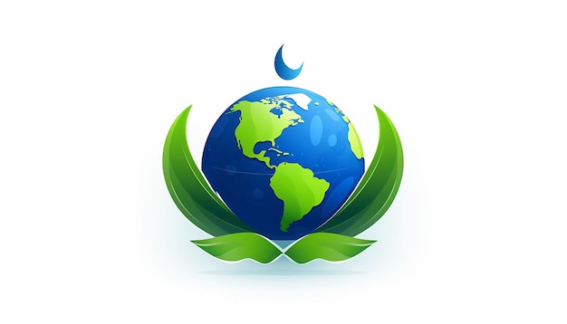 El logotipo de ahorro de energía verde de la Tierra Hora de la Tierra