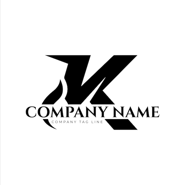 El logotipo del alfabeto K