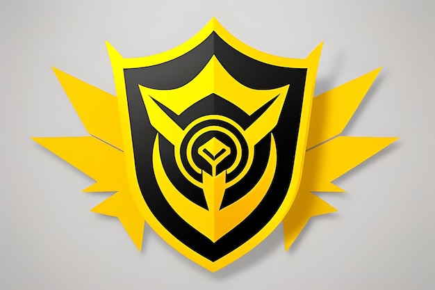 logotipo amarelo elegante gerado por ai