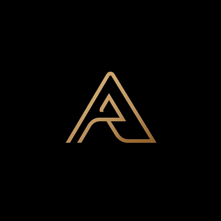 Foto un logotipo amarillo y blanco con la letra a
