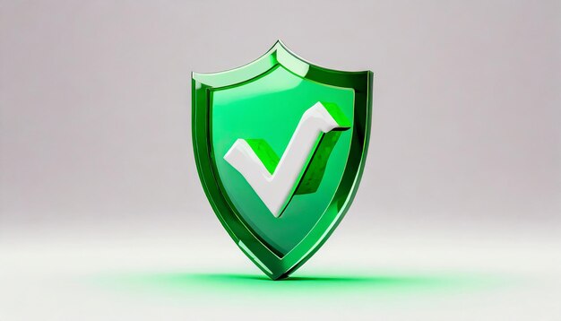 El logotipo antivirus de seguridad 3D