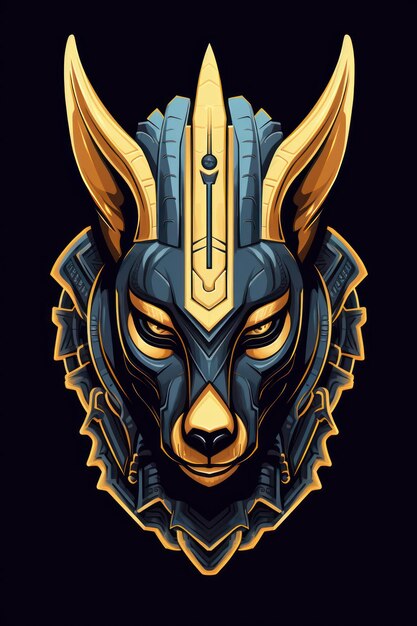 El logotipo de Anubis enojado