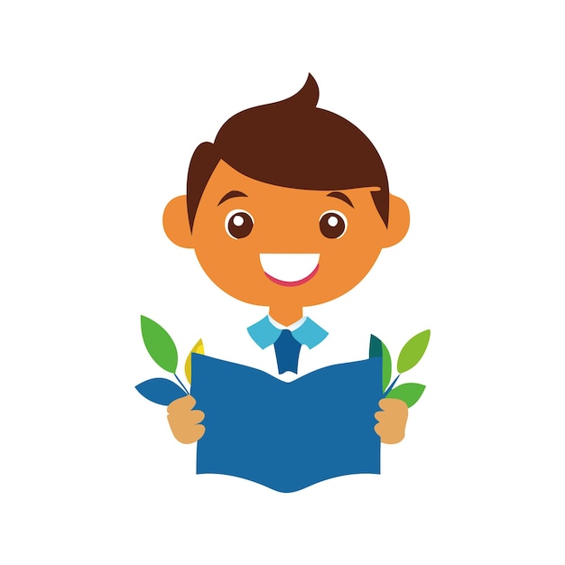 Logotipo de aprendizaje creativo para niños