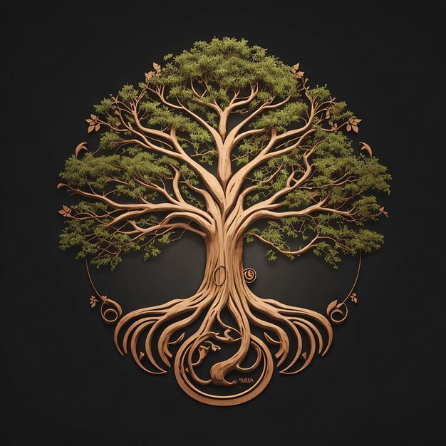 El logotipo de un árbol