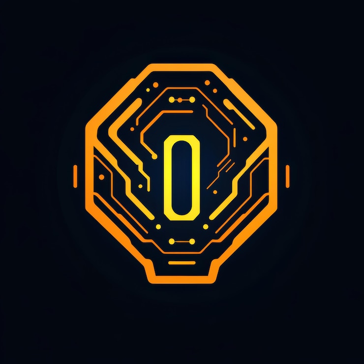Foto un logotipo audaz que ilustra la esencia de la tecnología moderna