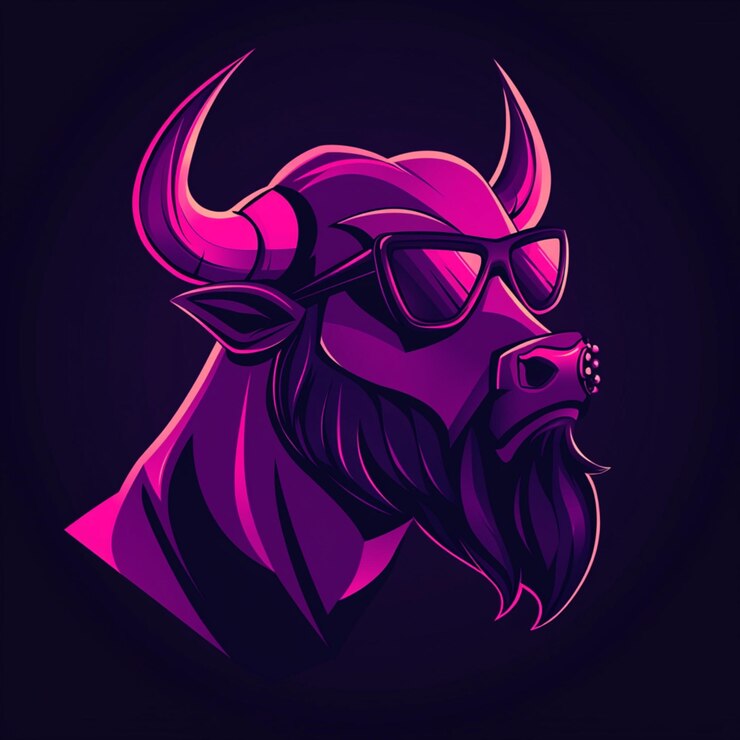 Foto un logotipo audaz con un toro fuerte y musculoso que simboliza el poder y la resiliencia