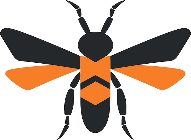 Logotipo De Avispa Picadura Salvaje Insecto Icono Soberano