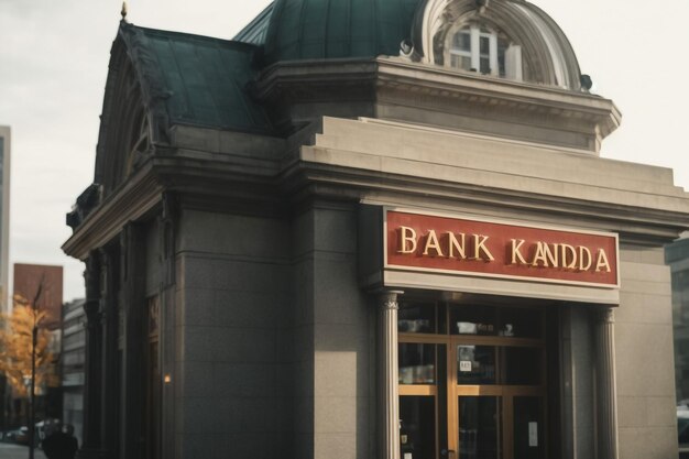 El logotipo del banco GUESS en la fachada