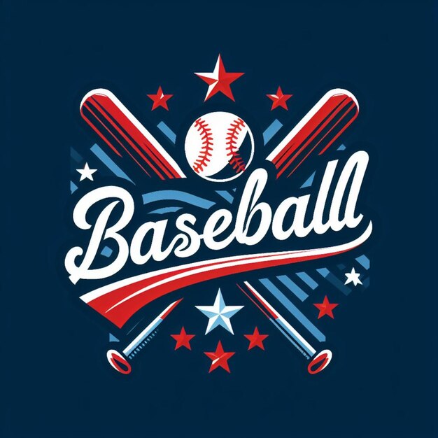 Logotipo de béisbol para equipos ganadores y excelencia atlética