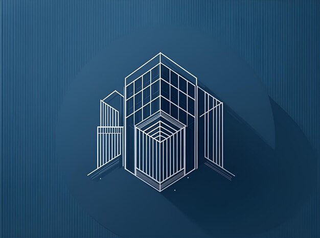 Foto logotipo de bienes raíces marca identidad vectorial