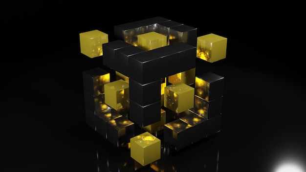 Foto logotipo de binance smartchain bnb modelo 3d