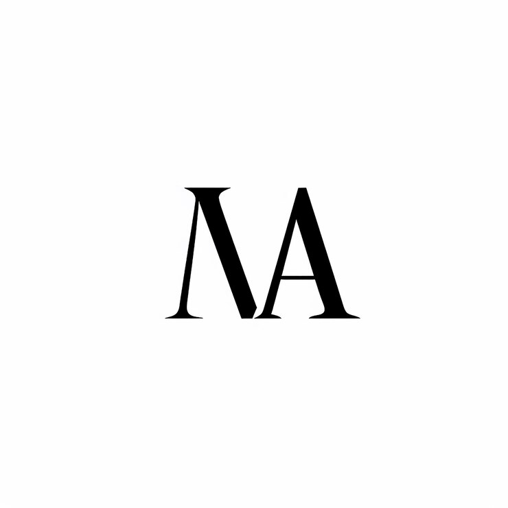 Foto un logotipo blanco con una letra negra en él