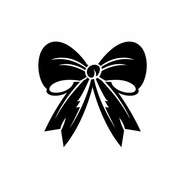 Foto un logotipo en blanco y negro con un arco en él