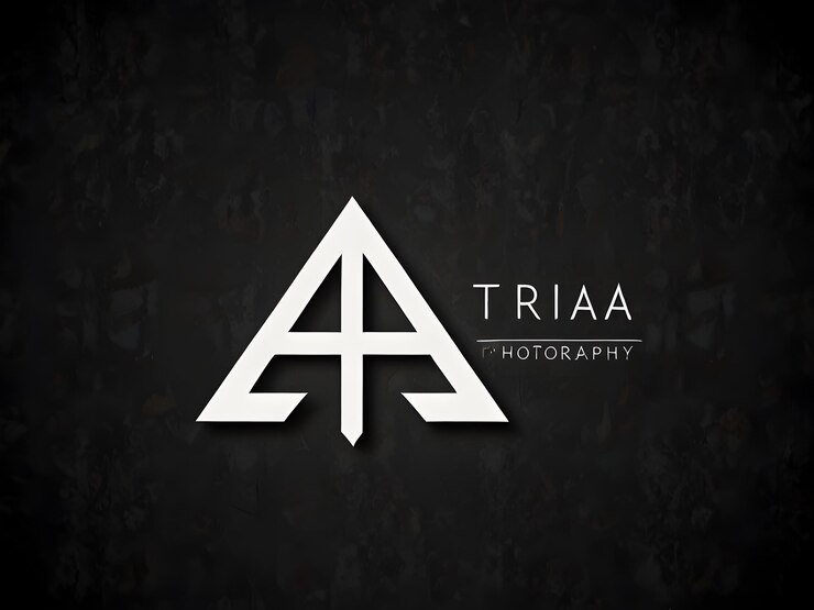 Foto un logotipo en blanco y negro para un estudio de fotografía