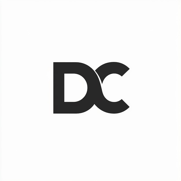 un logotipo en blanco y negro con la letra d