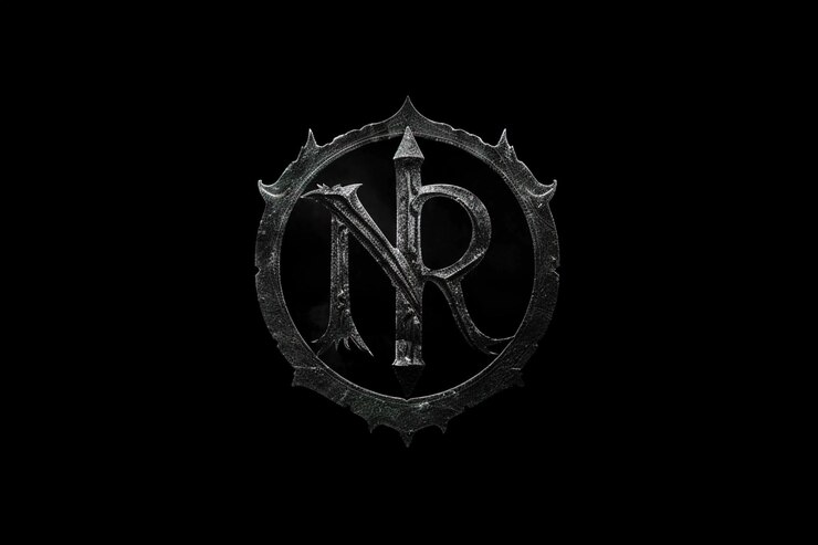 Foto un logotipo en blanco y negro con la letra p