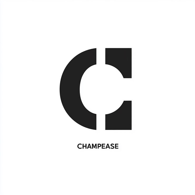 Foto un logotipo en blanco y negro con la palabra " c " en él