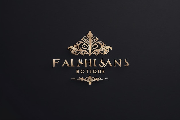 Foto el logotipo de la boutique de moda