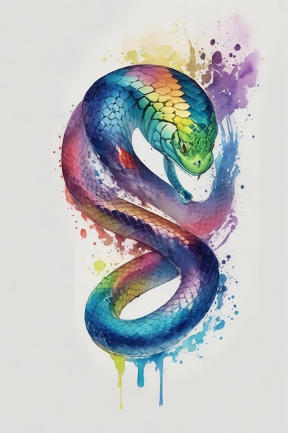 Foto el logotipo de la cabeza de serpiente