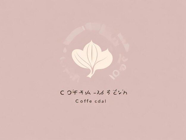 Foto logotipo de café moderno con colores pastel claros